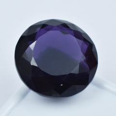 Purple Amethyst Natural 63.70 Ct Round Cut CERTIFIED Loose Gemstone