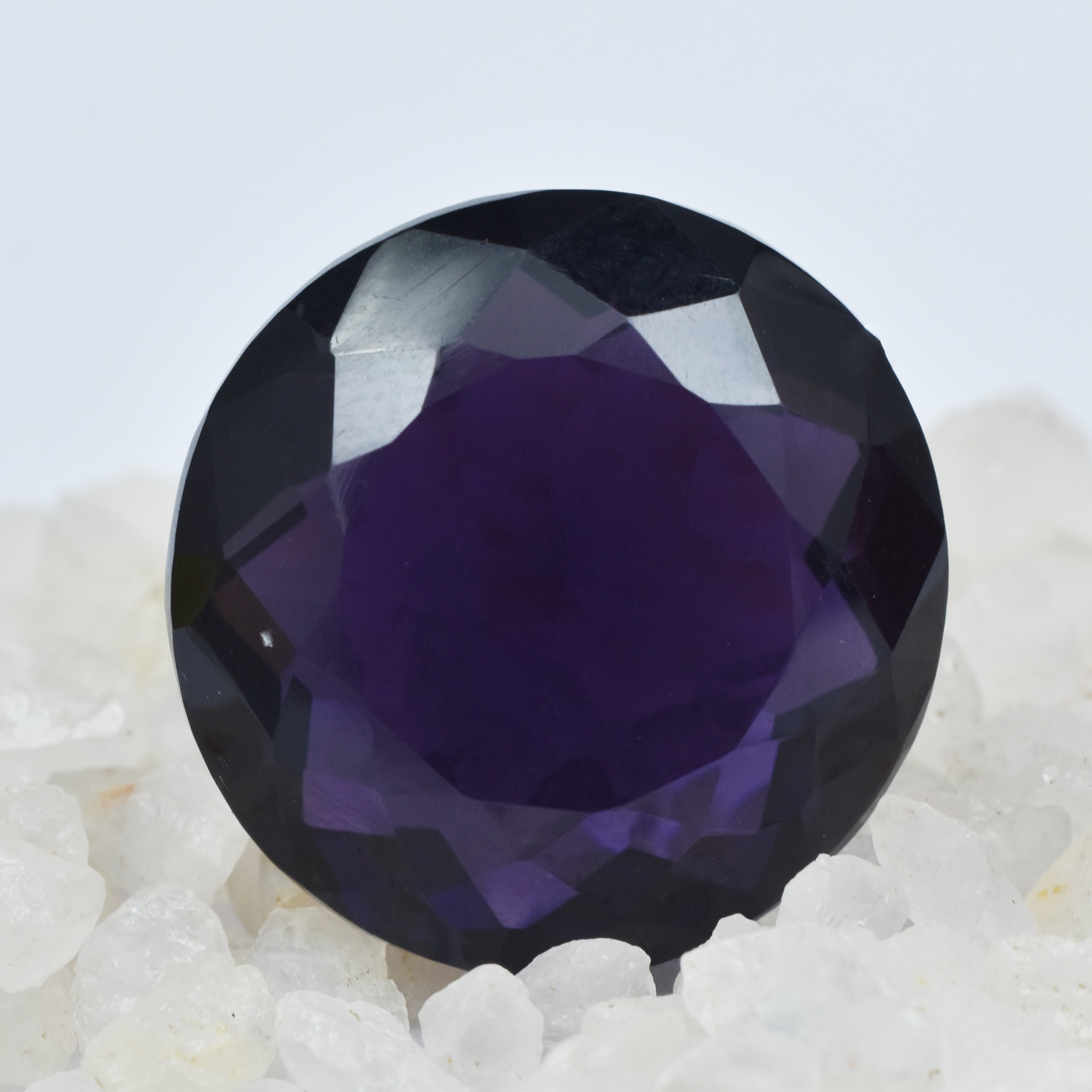 Purple Amethyst Natural 63.70 Ct Round Cut CERTIFIED Loose Gemstone