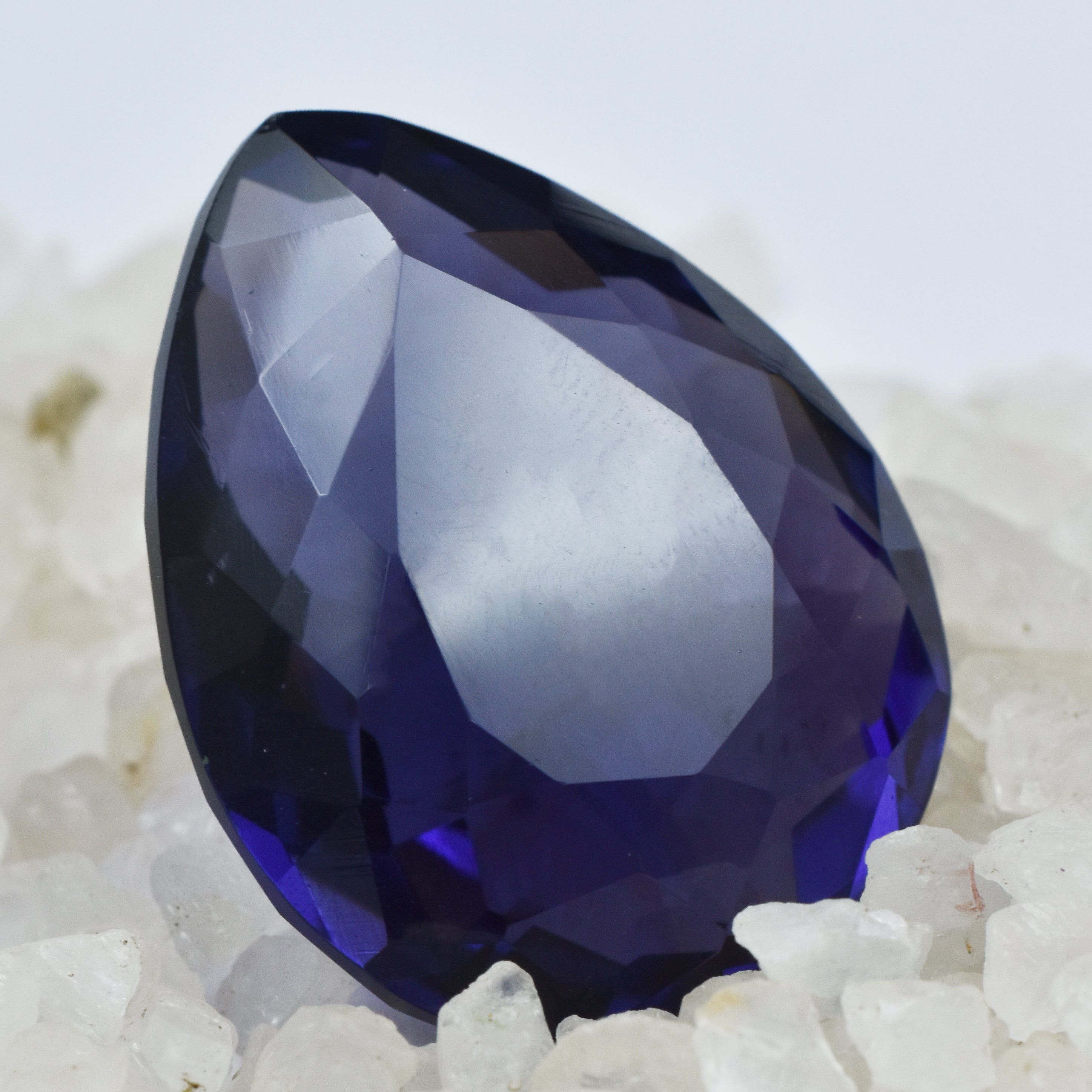 Purple Amethyst CERTIFIED 90.30 Ct Natural Pear Cut Loose Gemstone