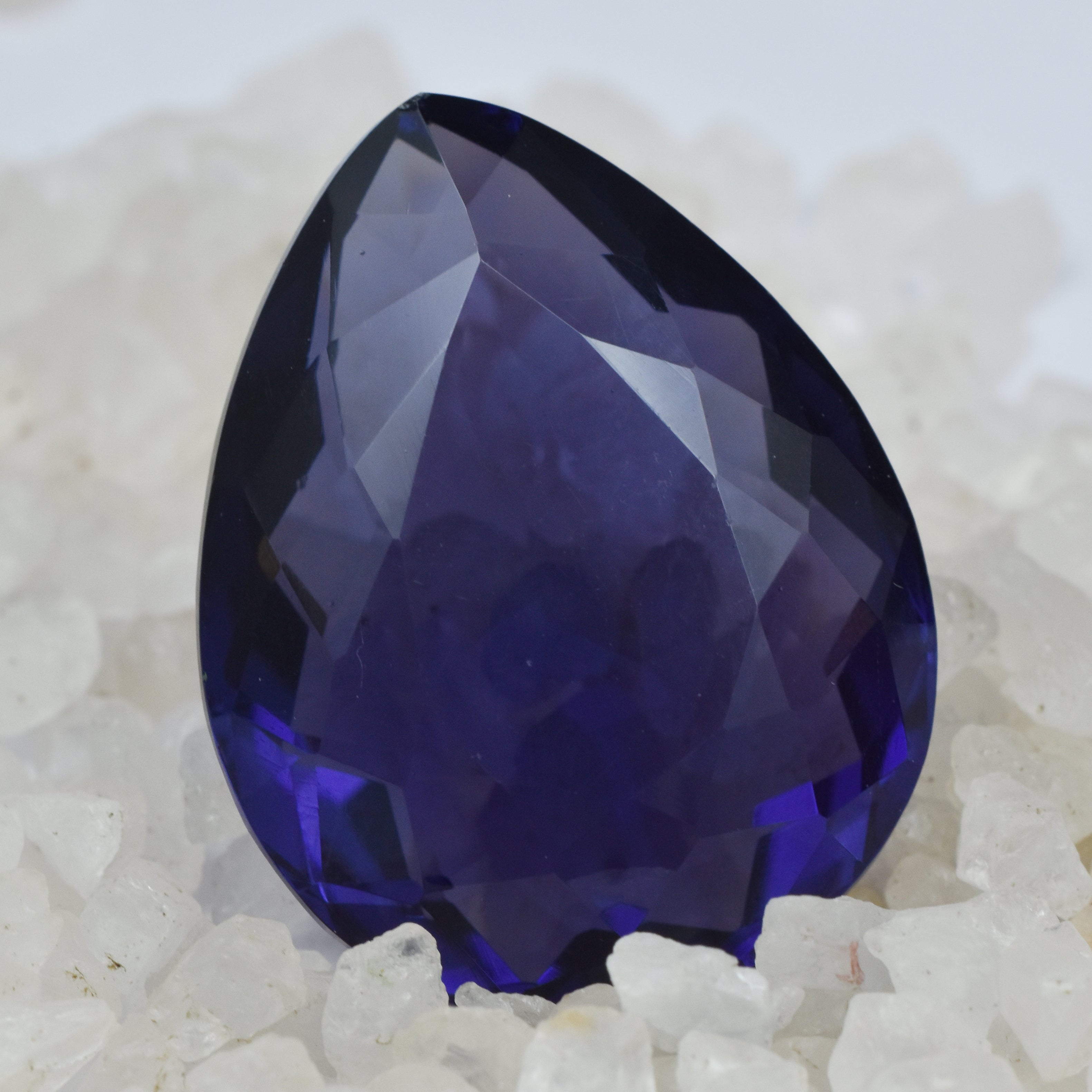 Purple Amethyst CERTIFIED 90.30 Ct Natural Pear Cut Loose Gemstone