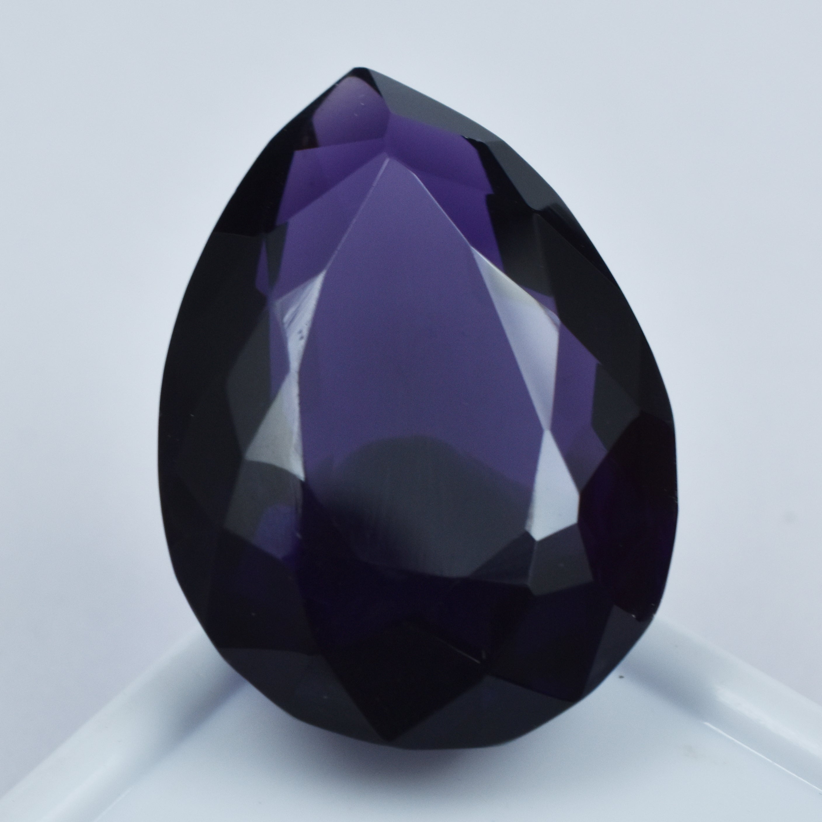 CERTIFIED Natural 57.35 Ct Purple Amethyst Pear Cut Loose Gemstone