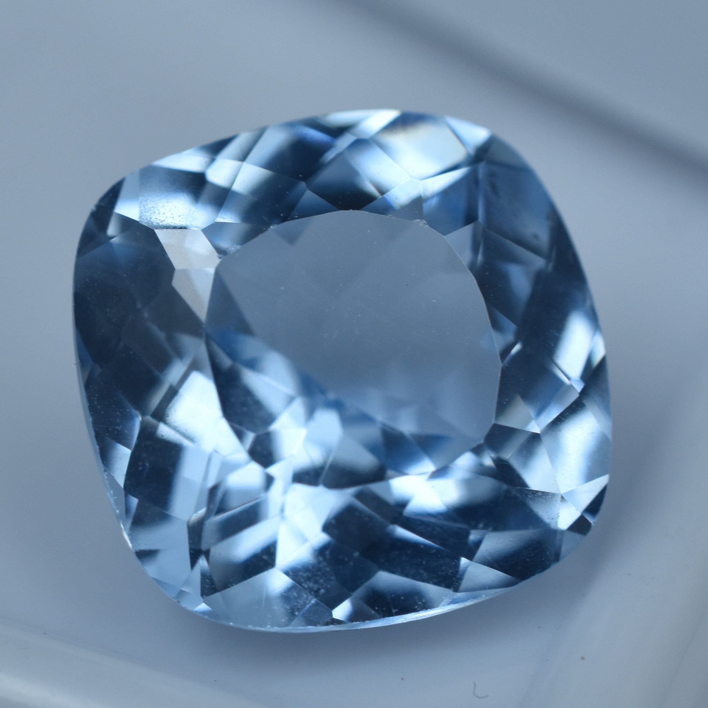 CERTIFIED Blue Natural Sapphire 5.65 Carat Square Cushion Cut Loose Gemstone