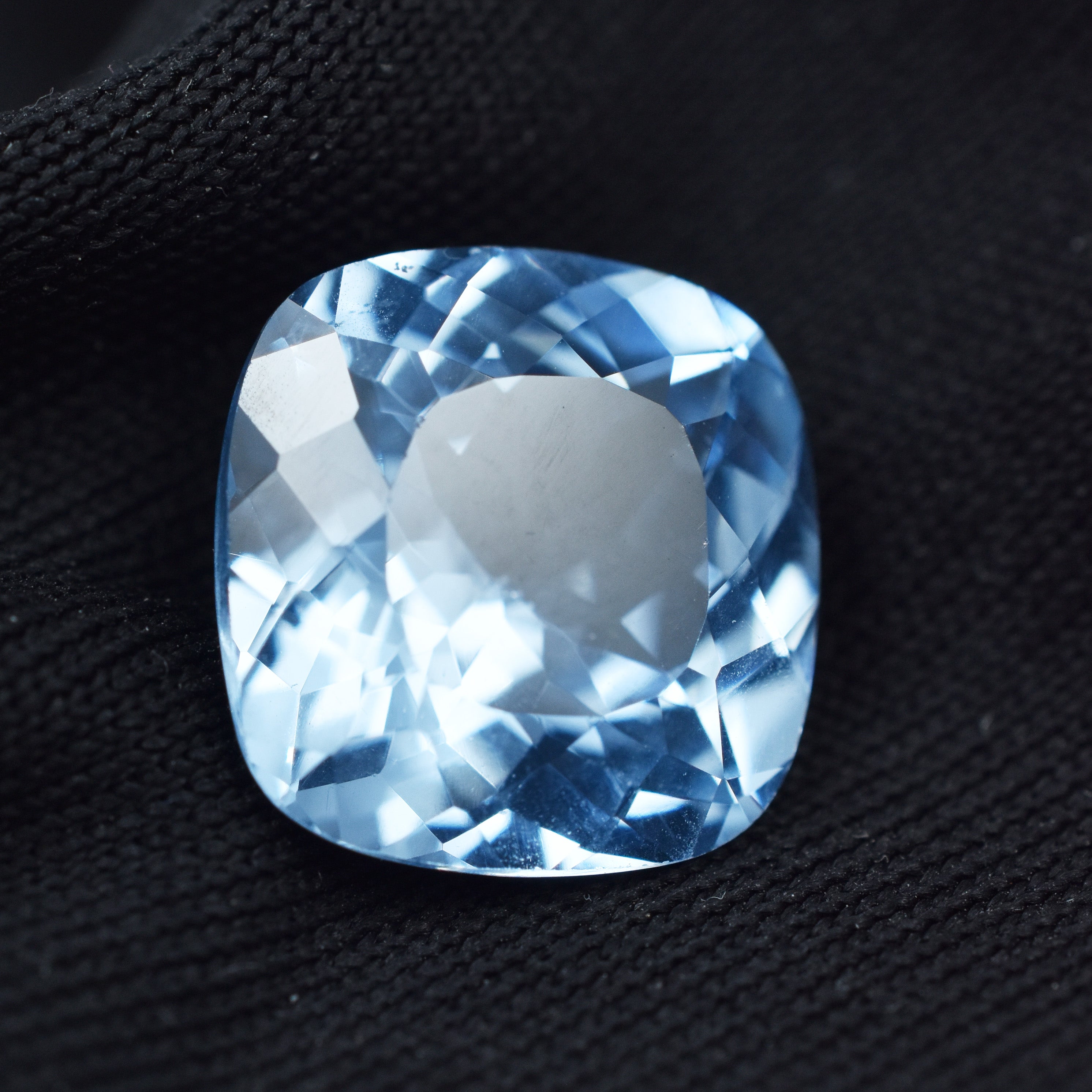 CERTIFIED Blue Natural Sapphire 5.65 Carat Square Cushion Cut Loose Gemstone