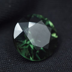 Green Tourmaline Natural CERTIFIED 5.40 Carat Round Shape Loose Gemstone