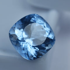 5.95 Ct Square Cushion Cut Natural Light Blue Sapphire CERTIFIED Loose Gemstone