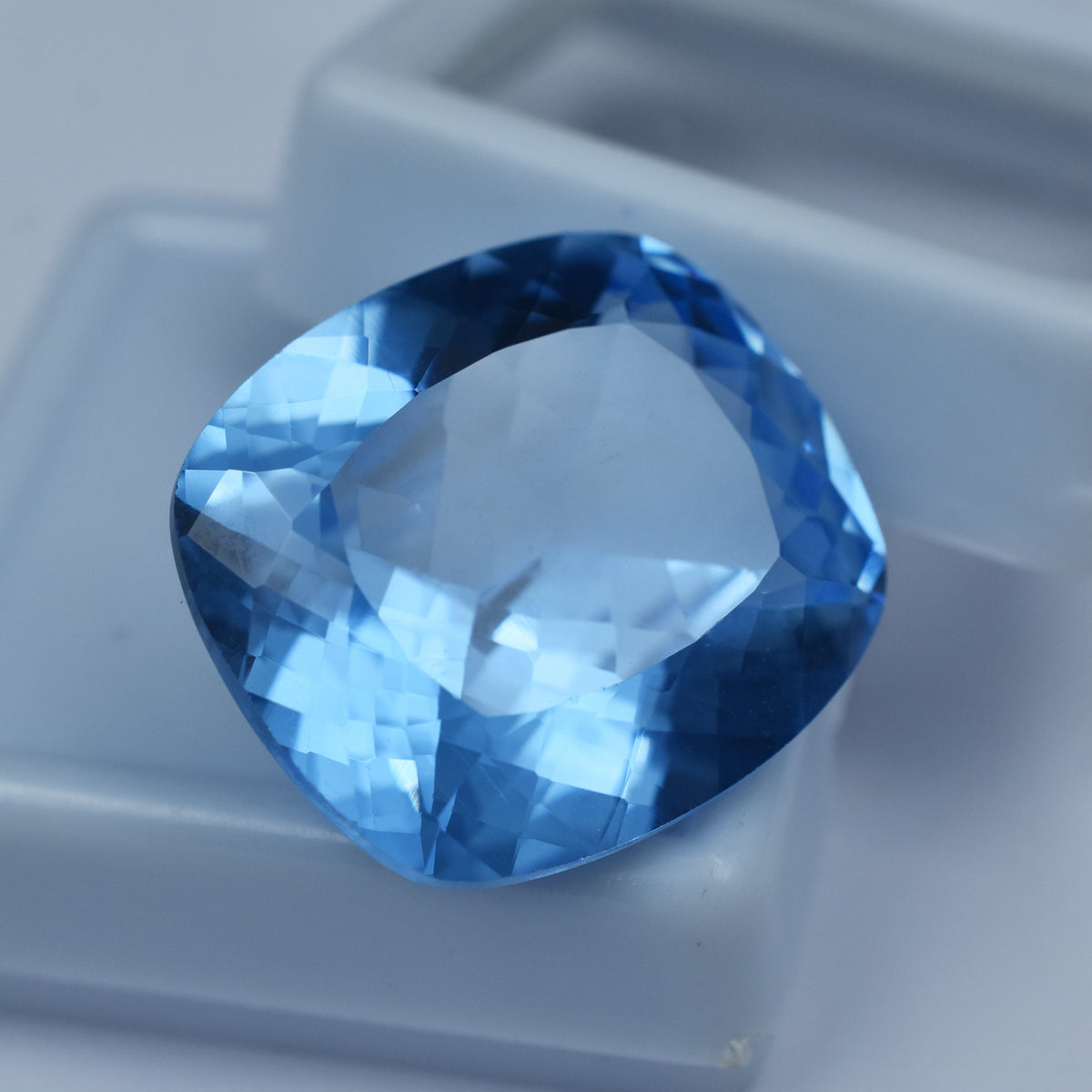 A+ Quality Blue Sapphire CERTIFIED 30.95 Ct Loose Gemstone Natural Cushion Cut