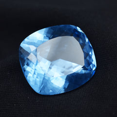 A+ Quality Blue Sapphire CERTIFIED 30.95 Ct Loose Gemstone Natural Cushion Cut