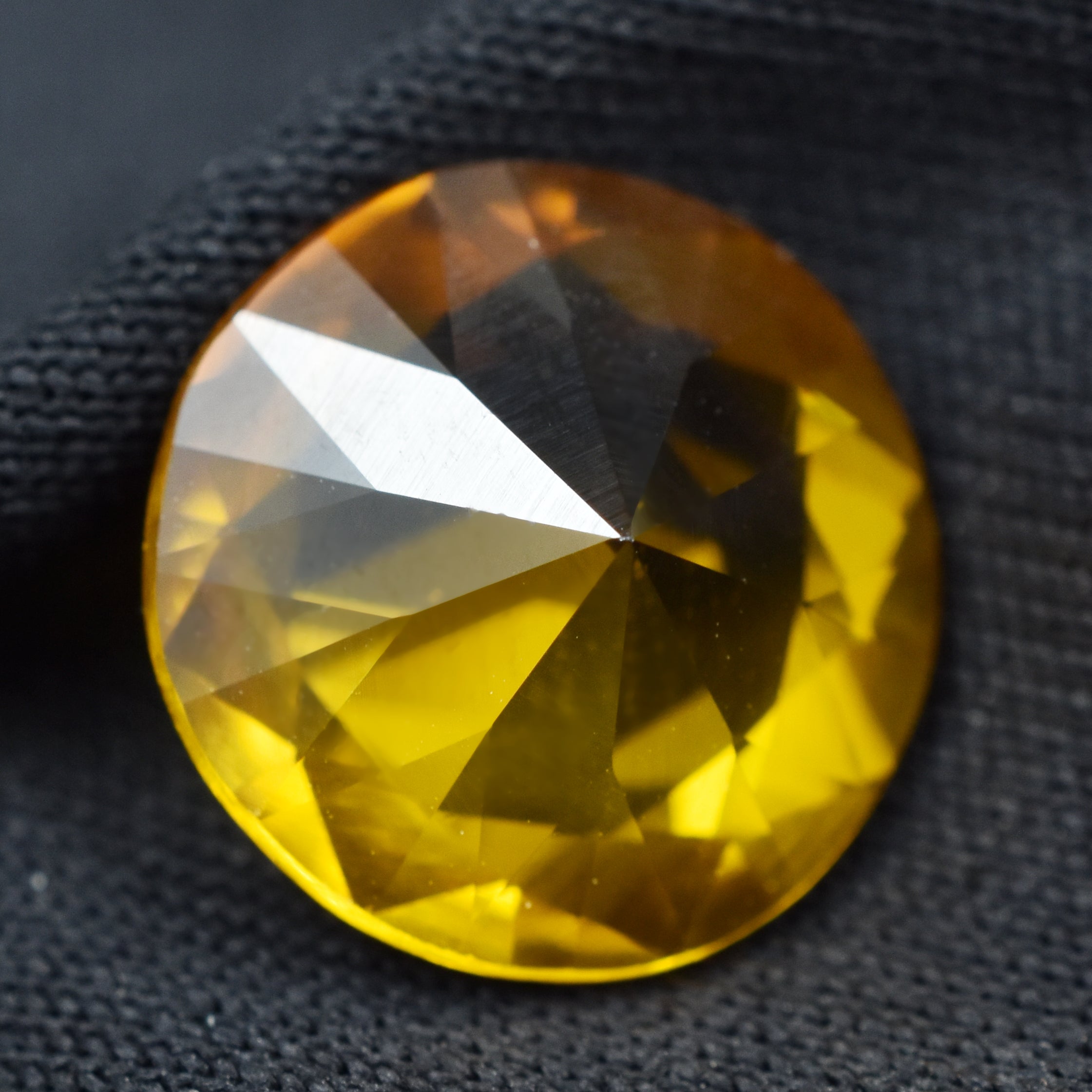 6.15 Ct Natural Perfect Yellow Sapphire Round Shape Loose Gemstone CERTIFIED