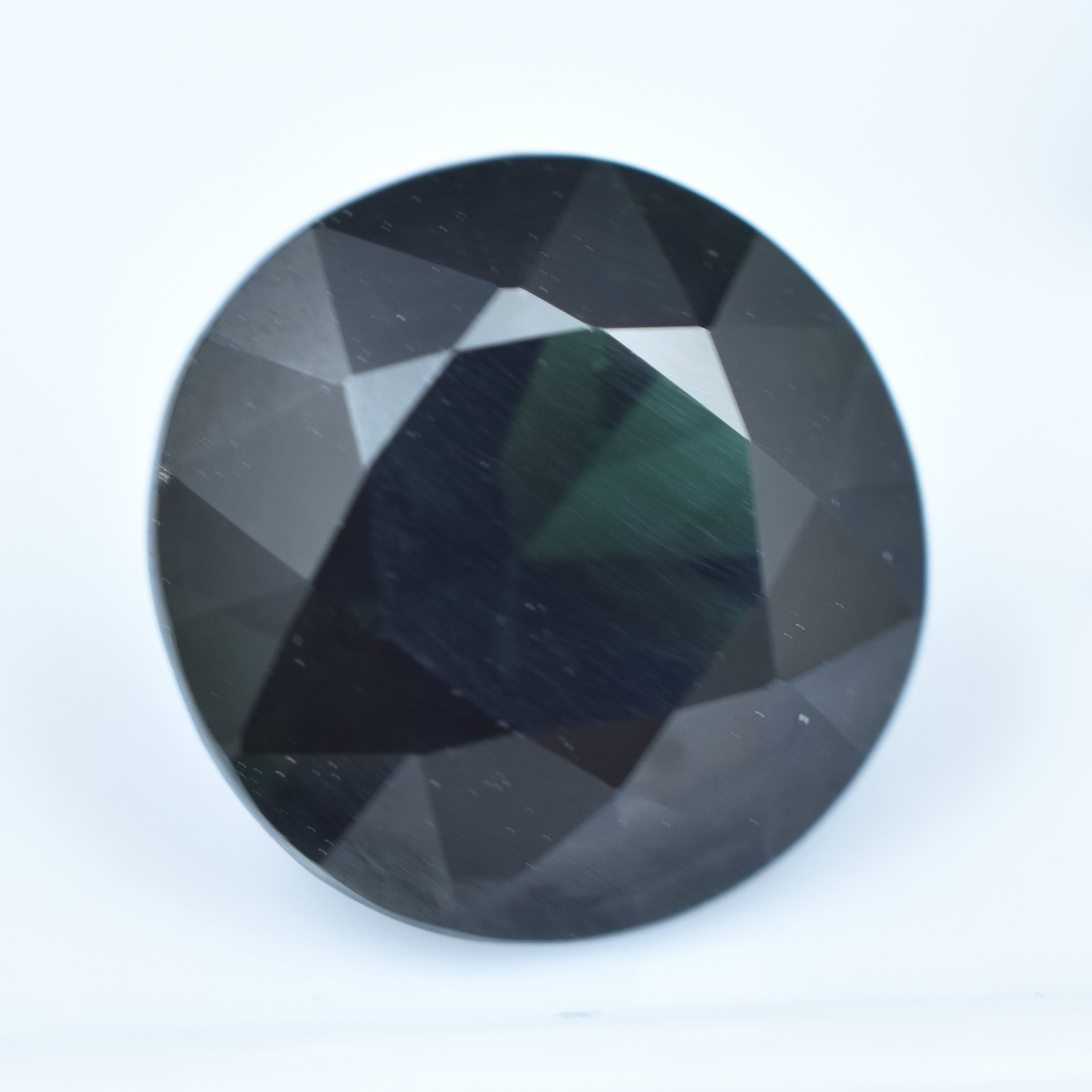 Round Cut Loose Gemstone 6.35 Carat CERTIFIED Natural Tourmaline Deep Green