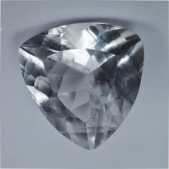 Natural 6.25 Ct White Sapphire Trillion Cut Sapphire Loose Gemstone CERTIFIED