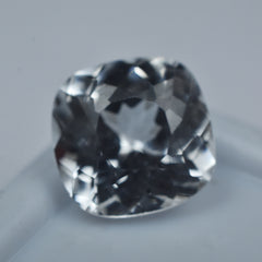 Square Cushion Cut Natural CERTIFIED 3.75 Ct White Sapphire Loose Gemstone