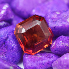 Square 8.90 Ct NATURAL Sapphire CERTIFIED Stunning Padparadscha Loose Gemstone