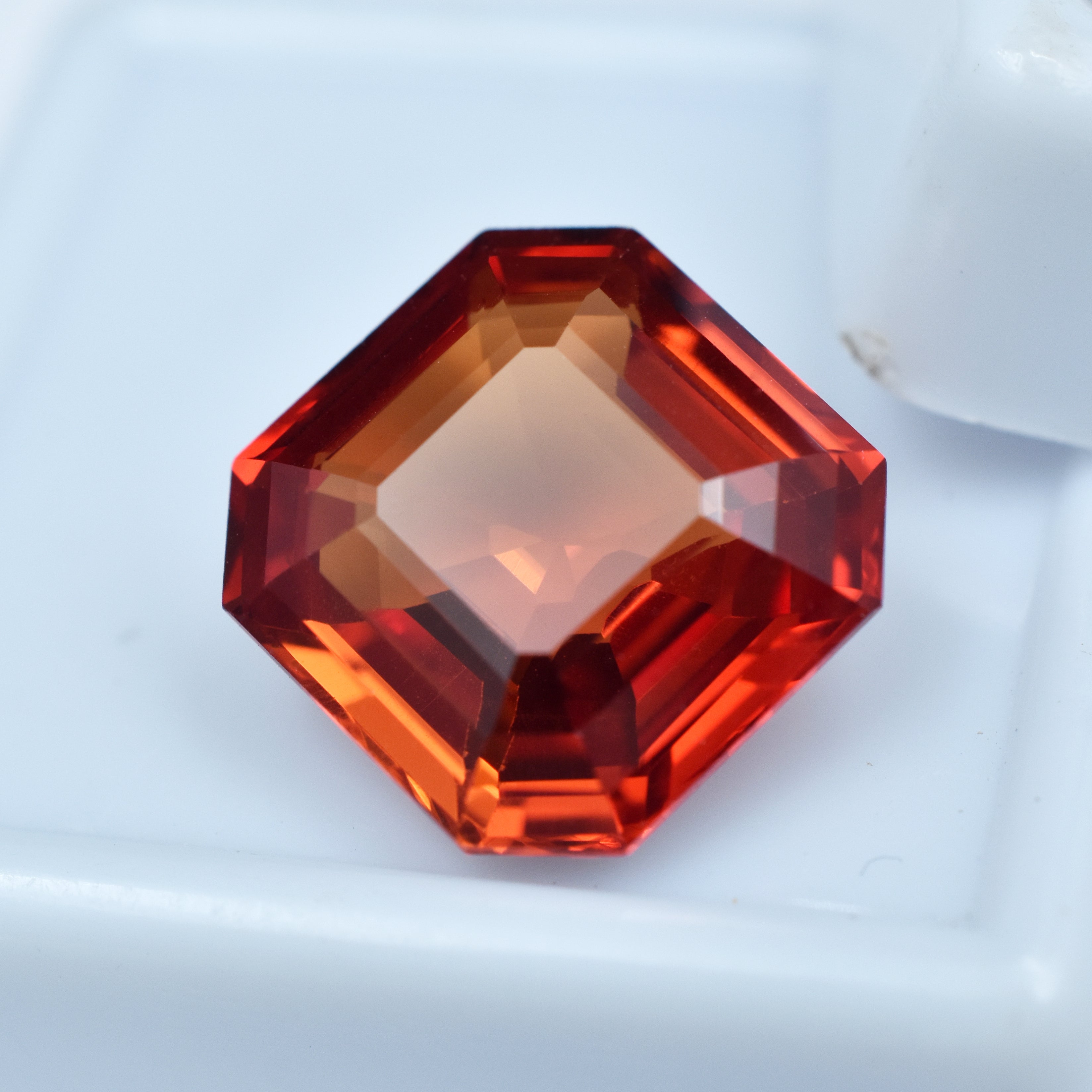 Square 8.90 Ct NATURAL Sapphire CERTIFIED Stunning Padparadscha Loose Gemstone