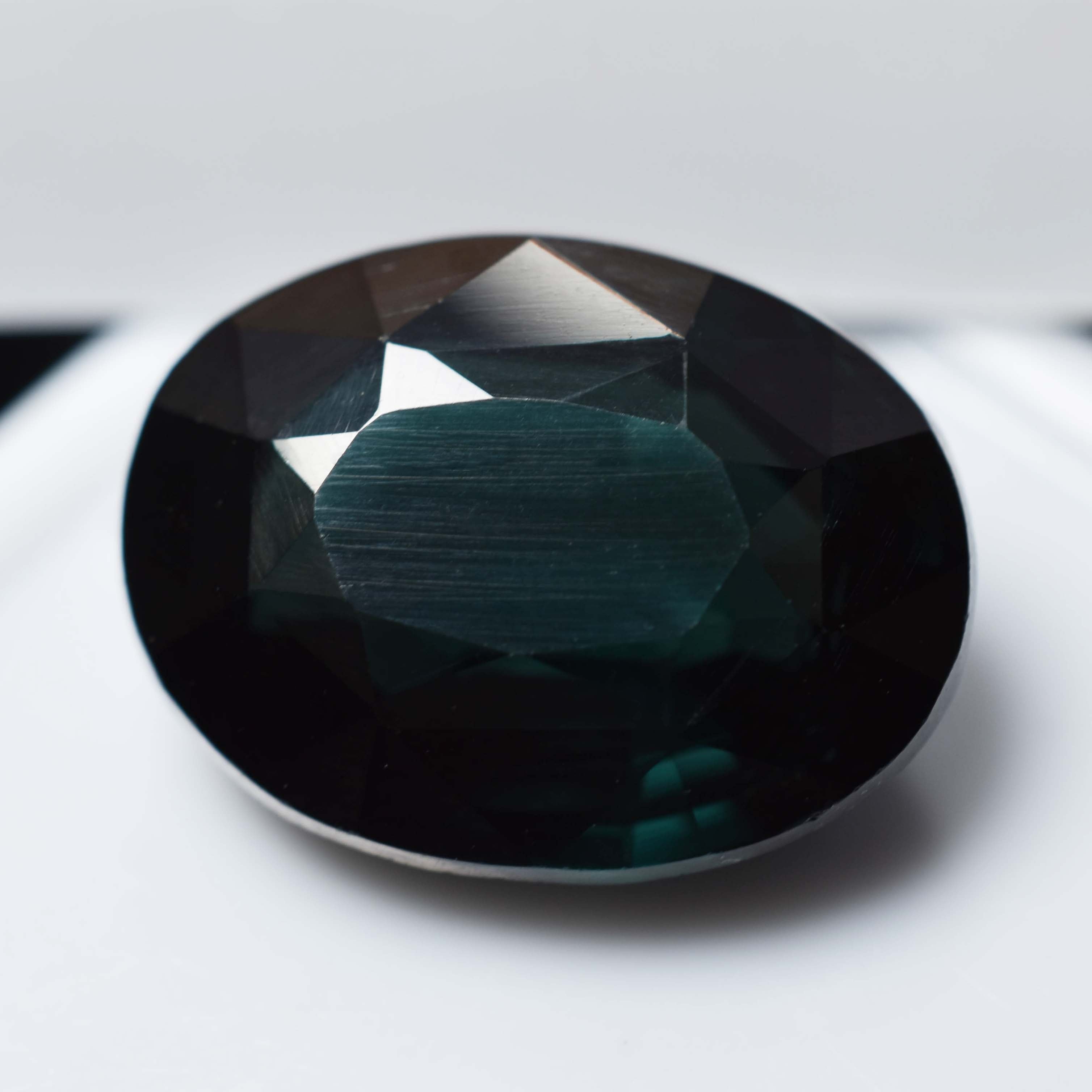 Natural Deep Green Oval Cut 10.45 Ct CERTIFIED Tourmaline Loose Gemstone