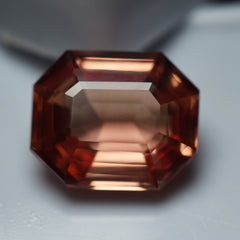 Natural Sapphire Loose Gemstone Padparadscha Emerald Cut 10.45 Ct CERTIFIED