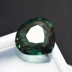 Natural Deep Green Pear Cut 7.80 Ct CERTIFIED Tourmaline Loose Gemstone