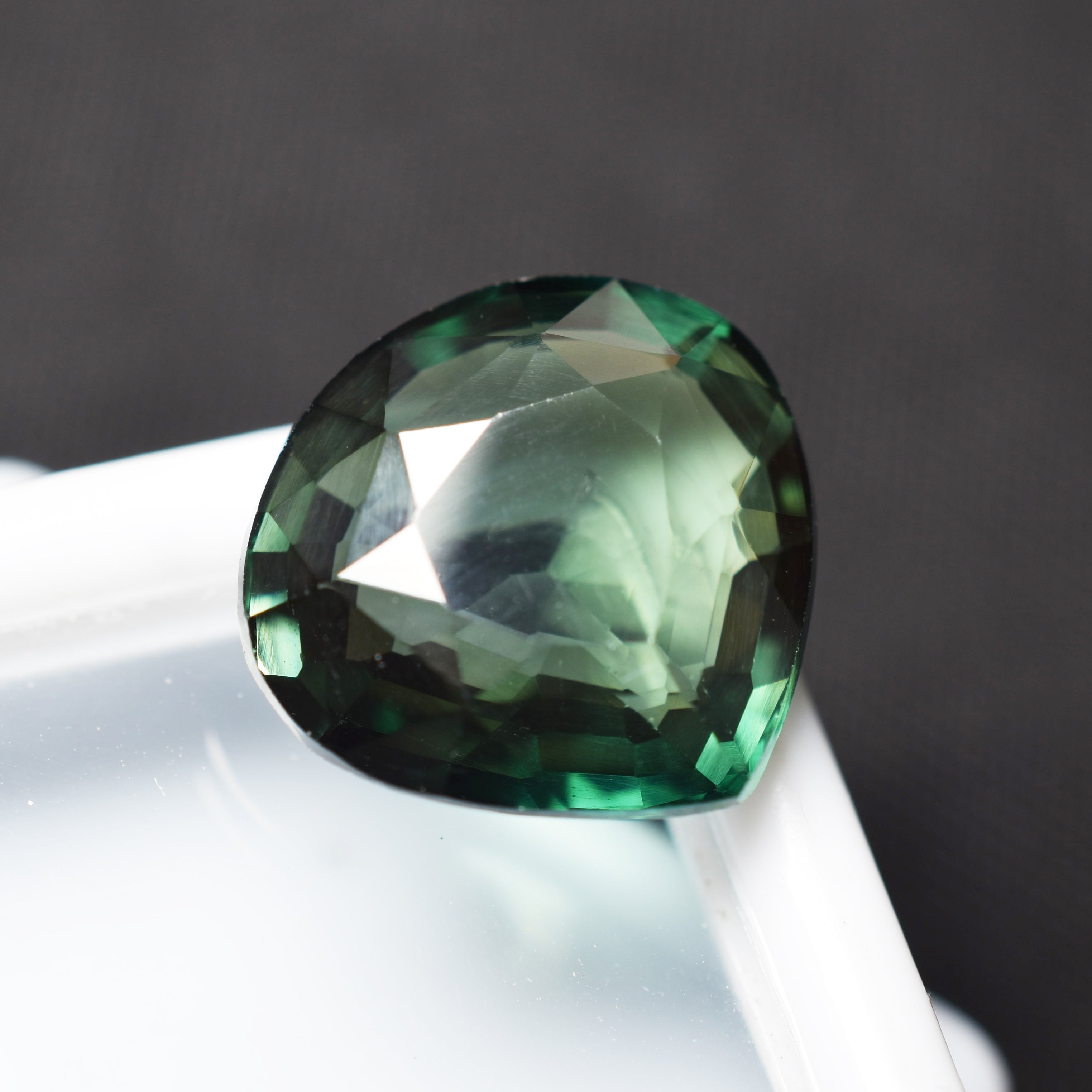 Natural Deep Green Pear Cut 7.80 Ct CERTIFIED Tourmaline Loose Gemstone