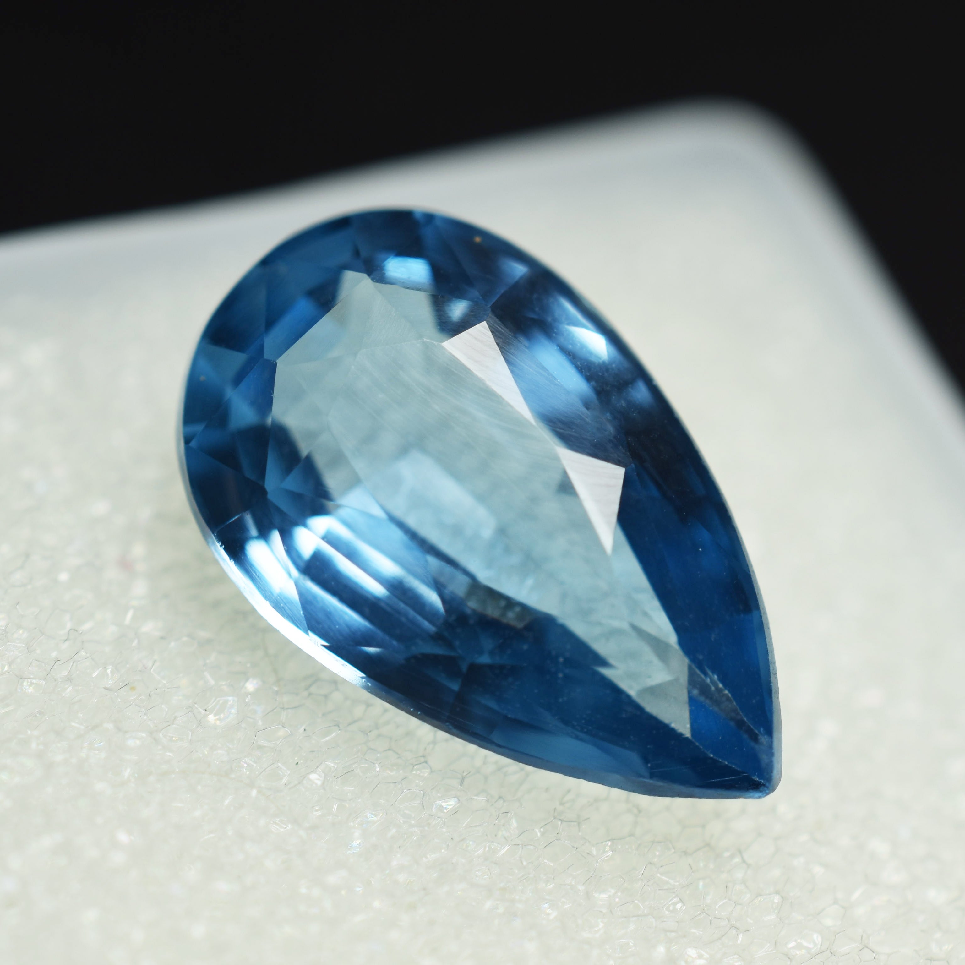 Natural Sapphire Loose Gemstone Blue Pear Cut 6.50 Ct CERTIFIED