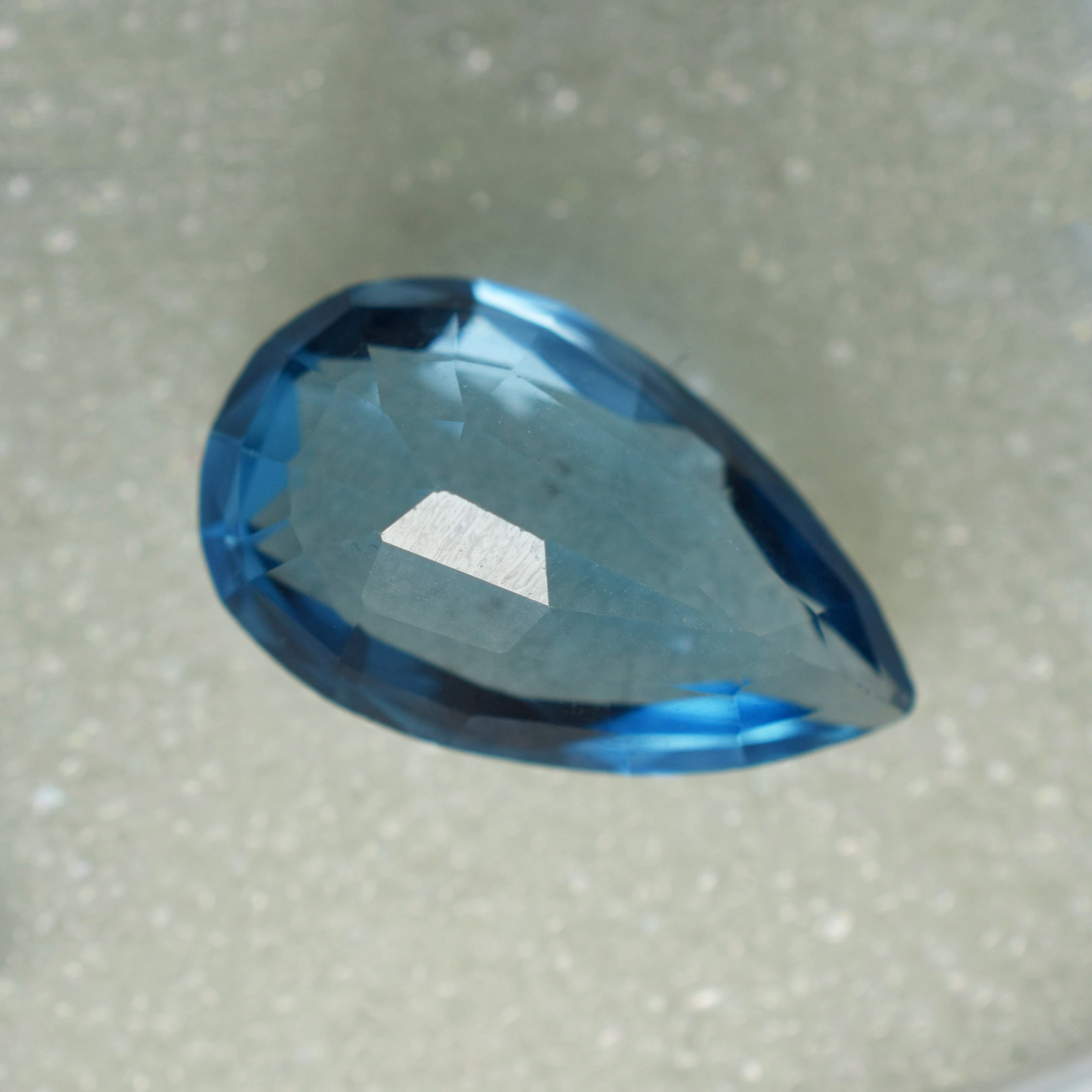 Natural Sapphire Loose Gemstone Blue Pear Cut 6.50 Ct CERTIFIED