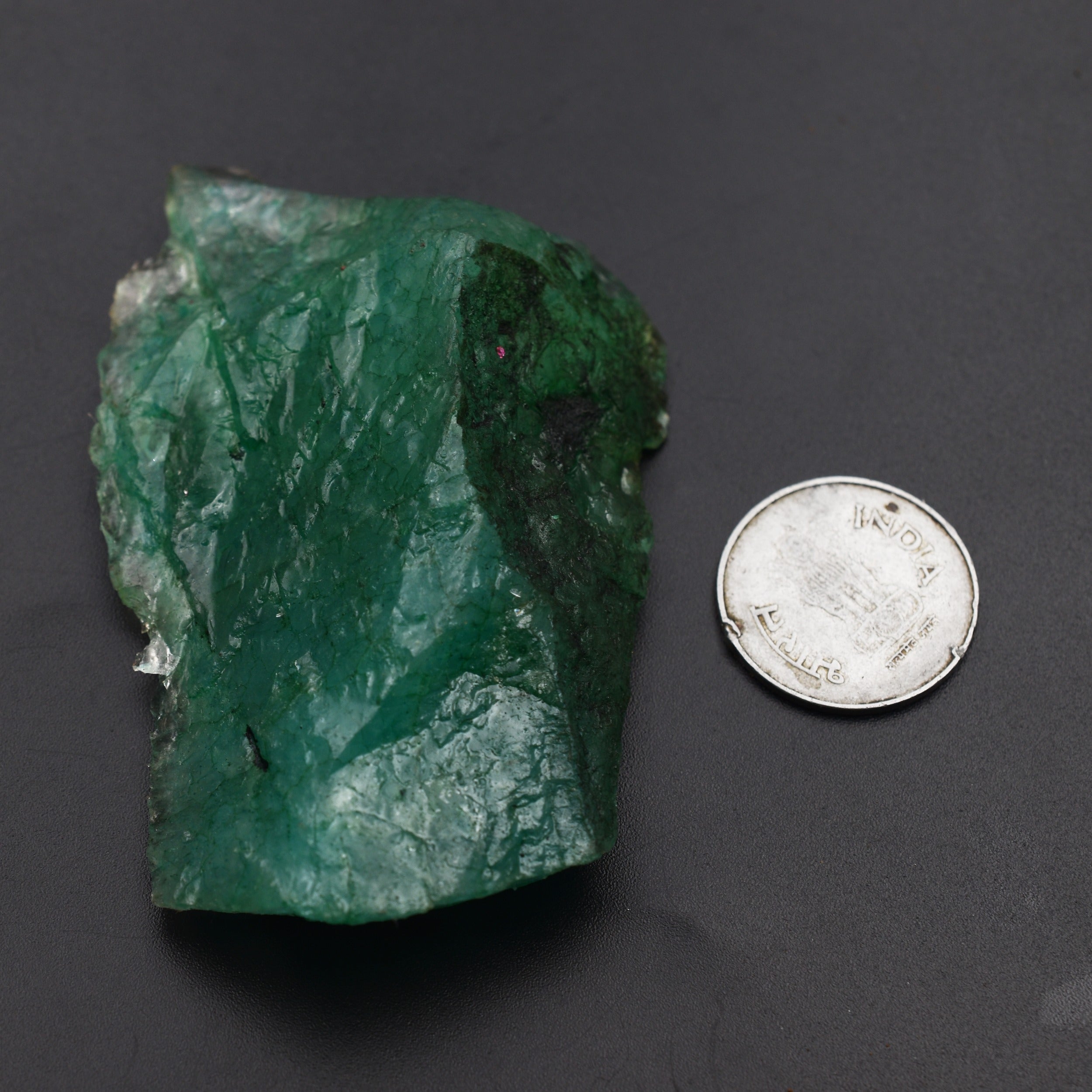 518.30 Ct Earth Mined Natural Emerald Huge Rough CERTIFIED Green Loose Gemstone