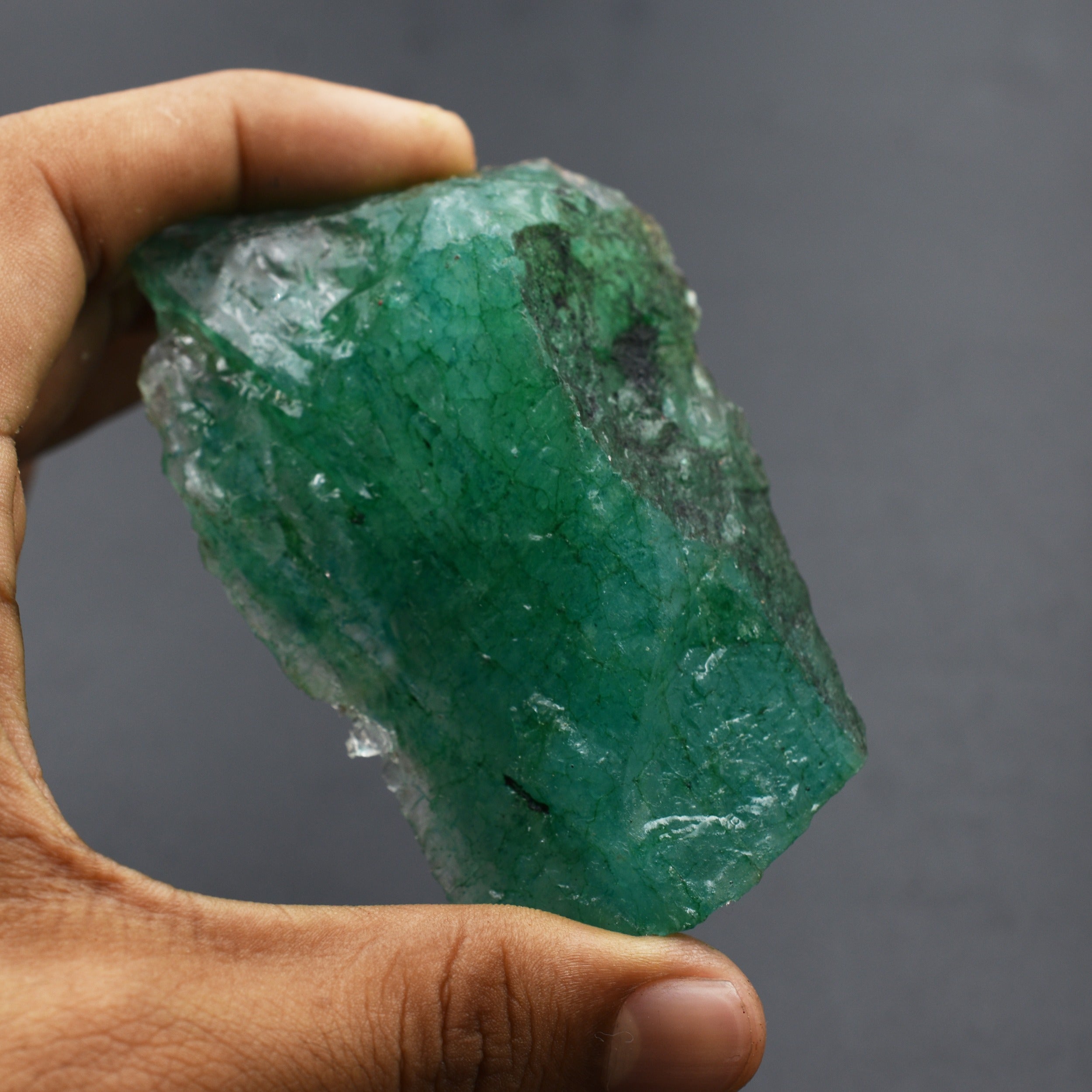 518.30 Ct Earth Mined Natural Emerald Huge Rough CERTIFIED Green Loose Gemstone