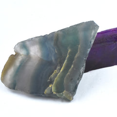 CERTIFIED Fluorite Multi Color 206.95 Carat Uncut Rough Natural Loose Gemstone