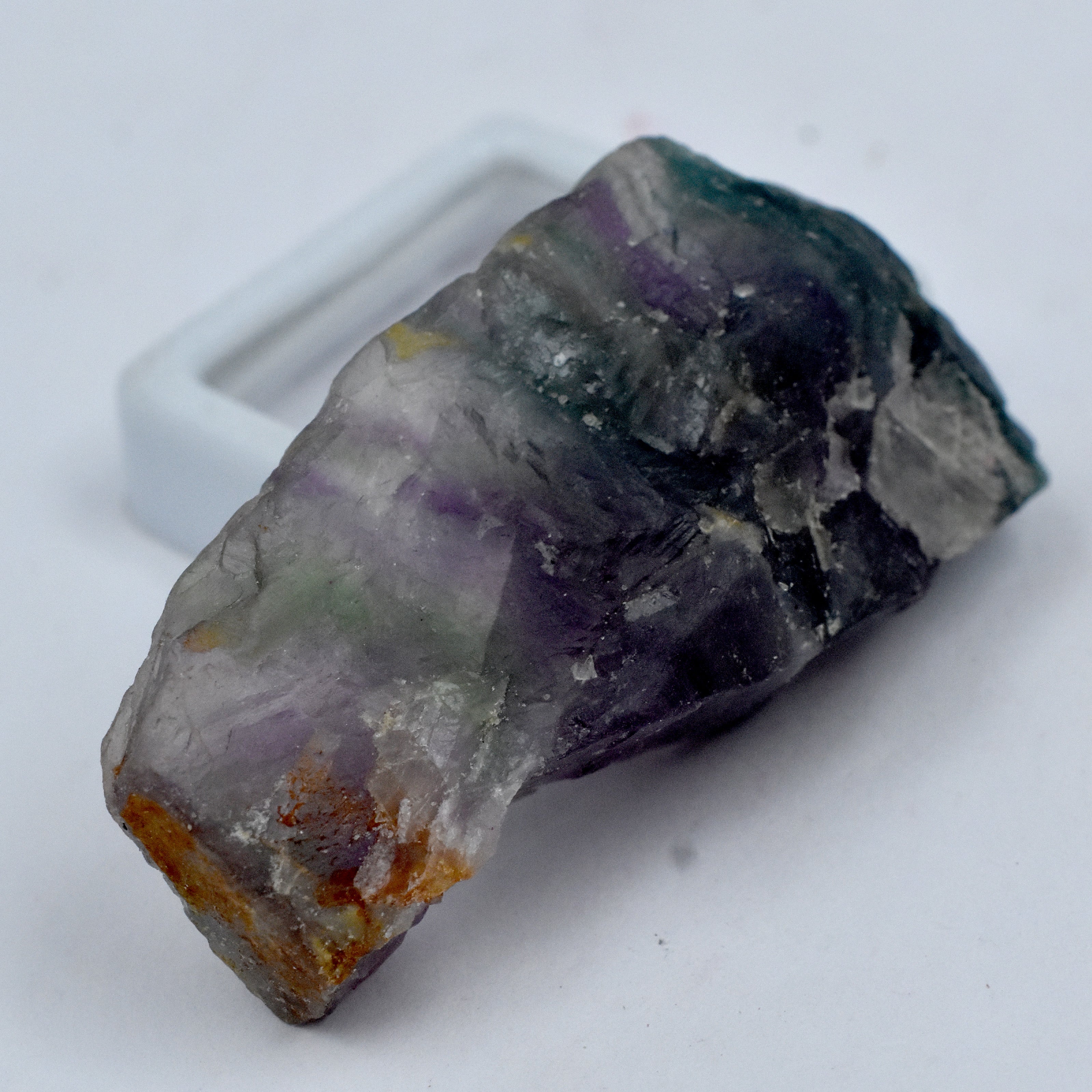 102.50 Ct Multi Color Fluorite Raw Uncut Rough Natural Loose Gemstone CERTIFIED