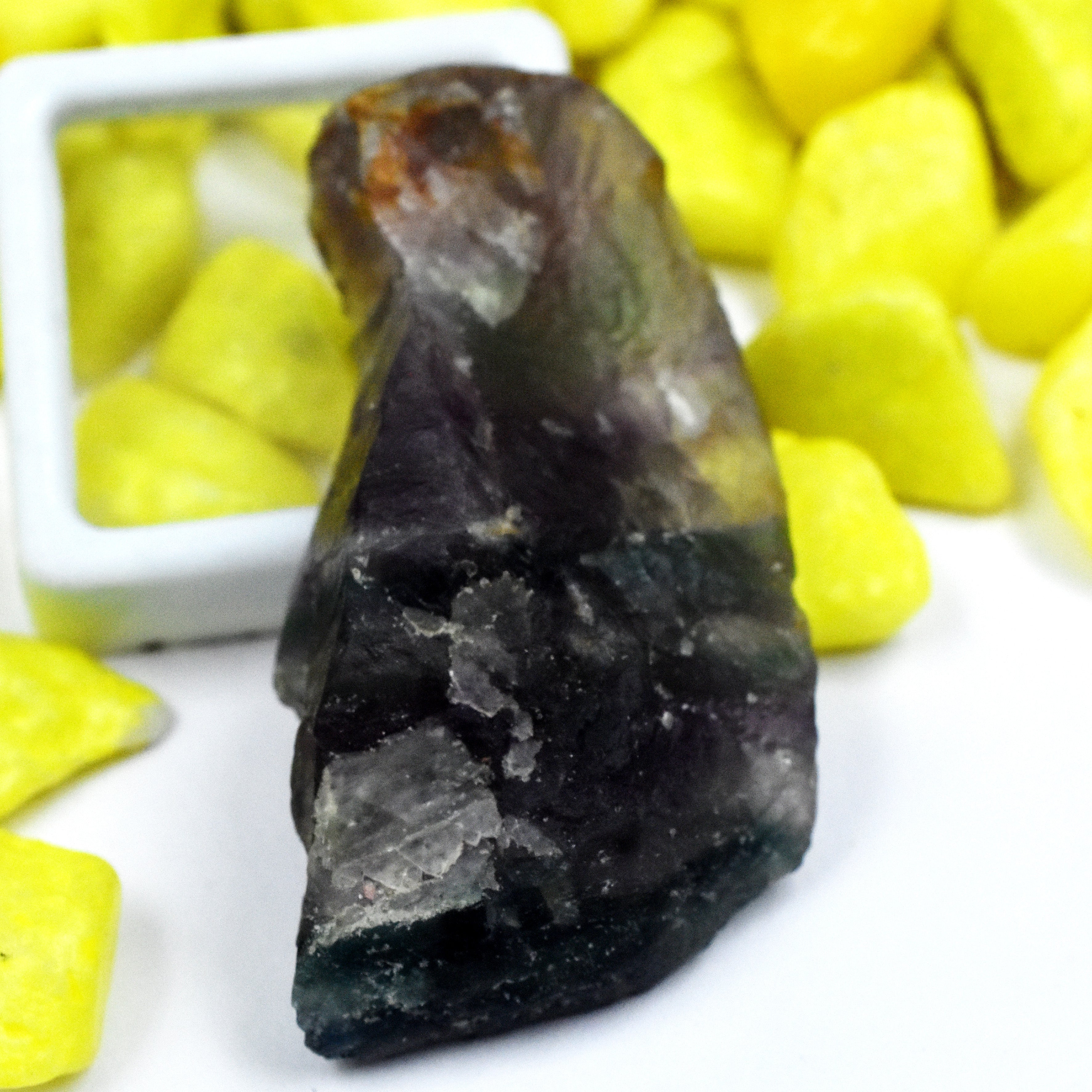 102.50 Ct Multi Color Fluorite Raw Uncut Rough Natural Loose Gemstone CERTIFIED