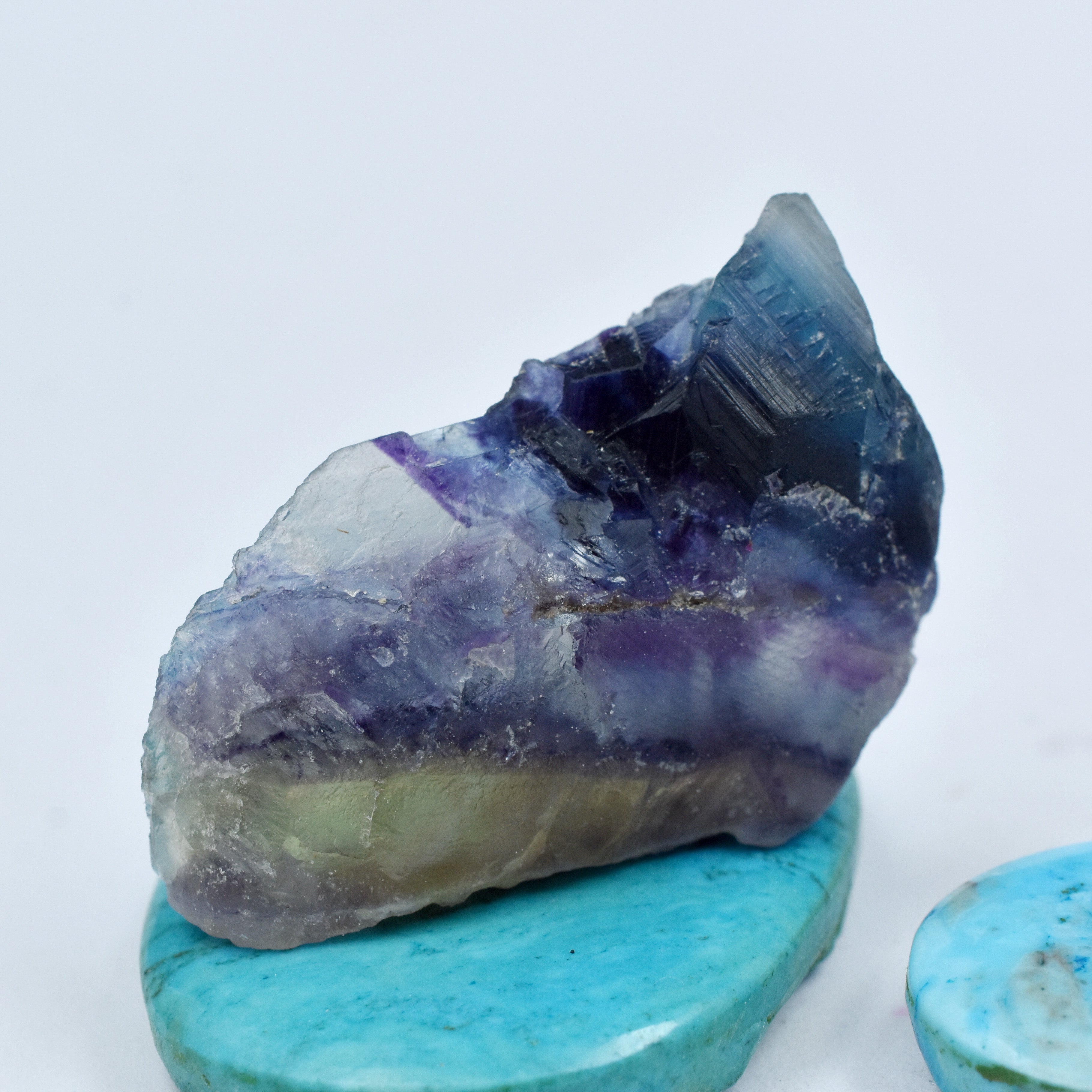 Multi Color Fluorite CERTIFIED 69.20 Ct Natural Raw Uncut Rough Loose Gemstone