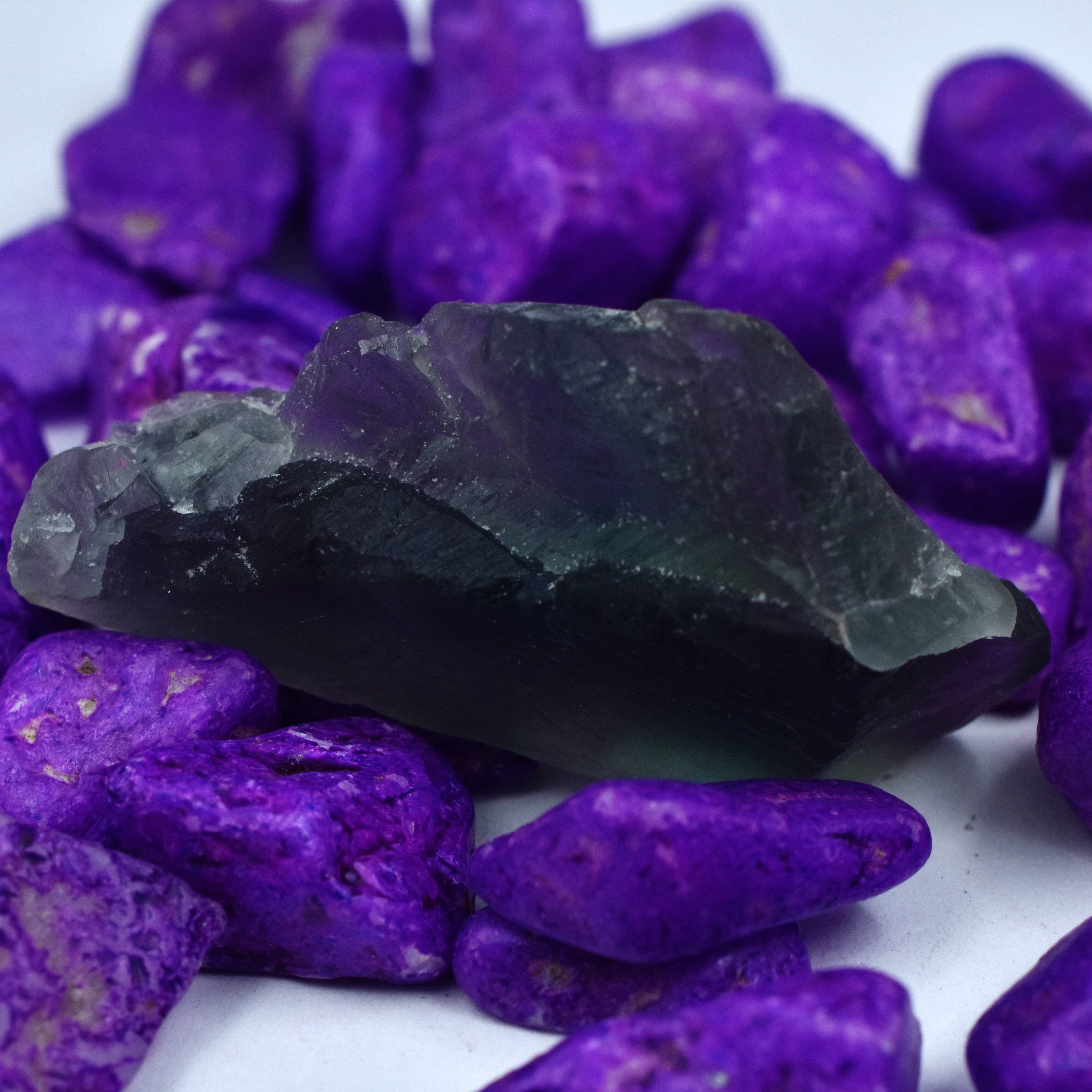 Uncut Raw Rough Fluorite 69.55 Ct Multi Color Natural CERTIFIED Loose Gemstone