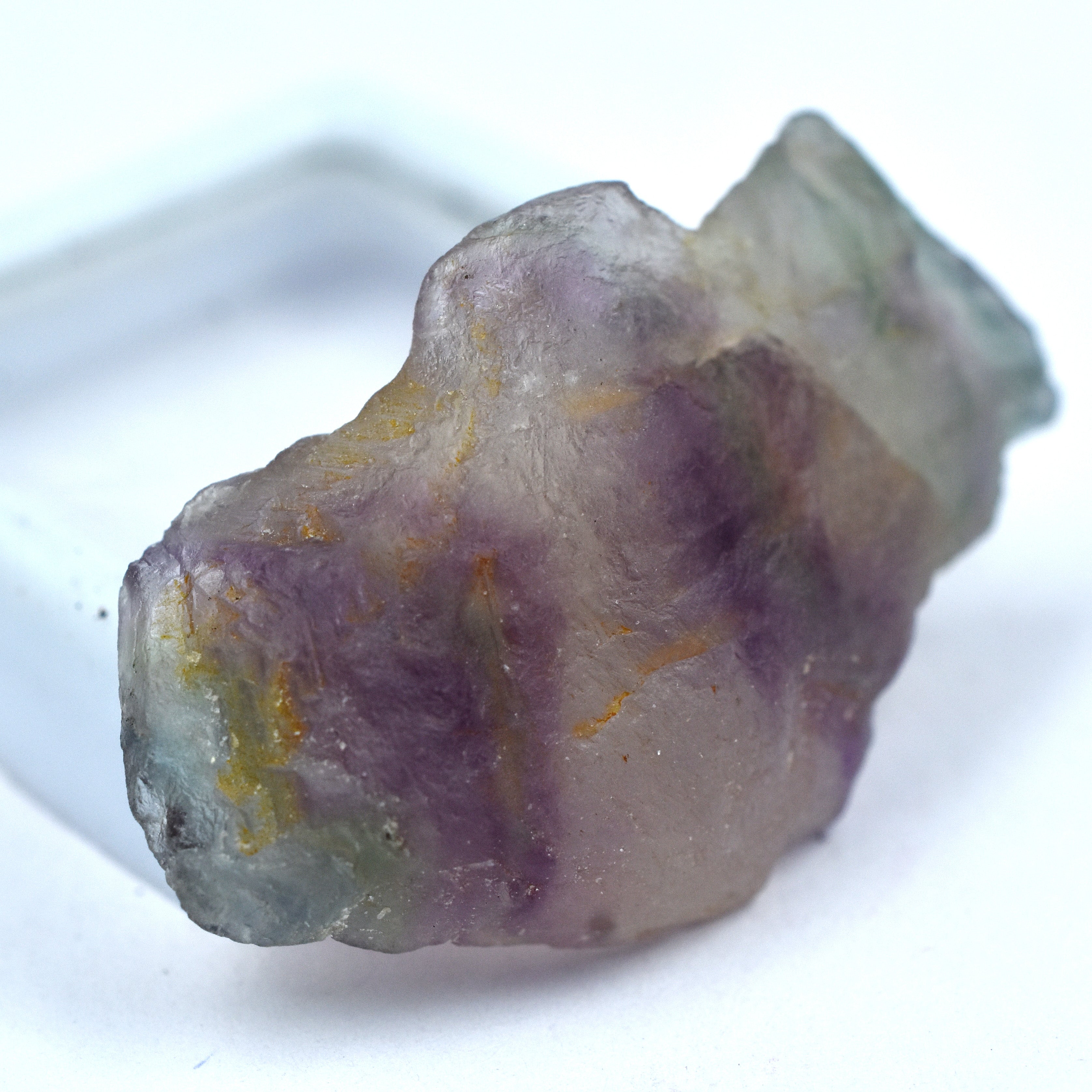 Uncut Raw Natural 40.05 Ct Multi Color Fluorite Rough Loose Gemstone CERTIFIED