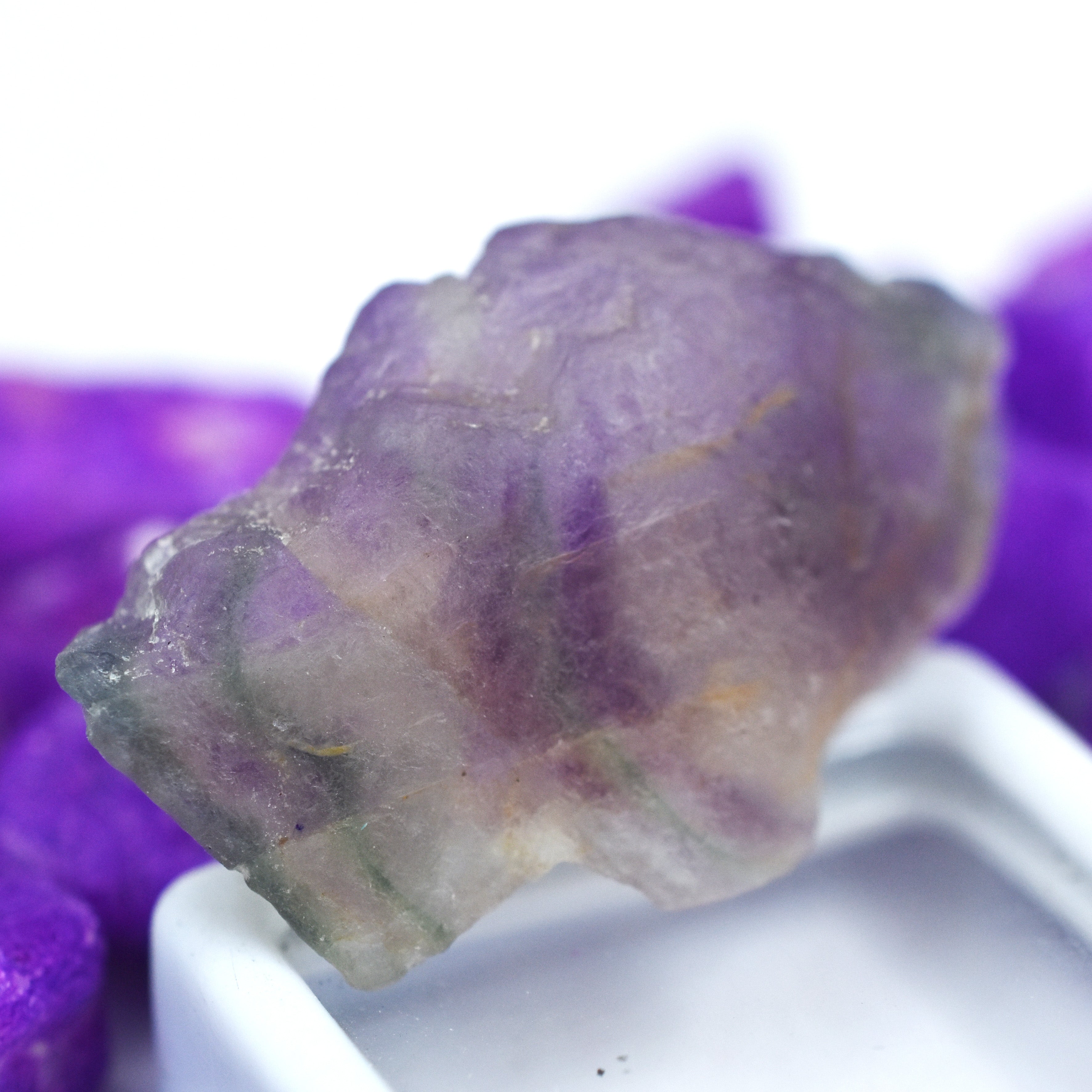 Uncut Raw Natural 40.05 Ct Multi Color Fluorite Rough Loose Gemstone CERTIFIED