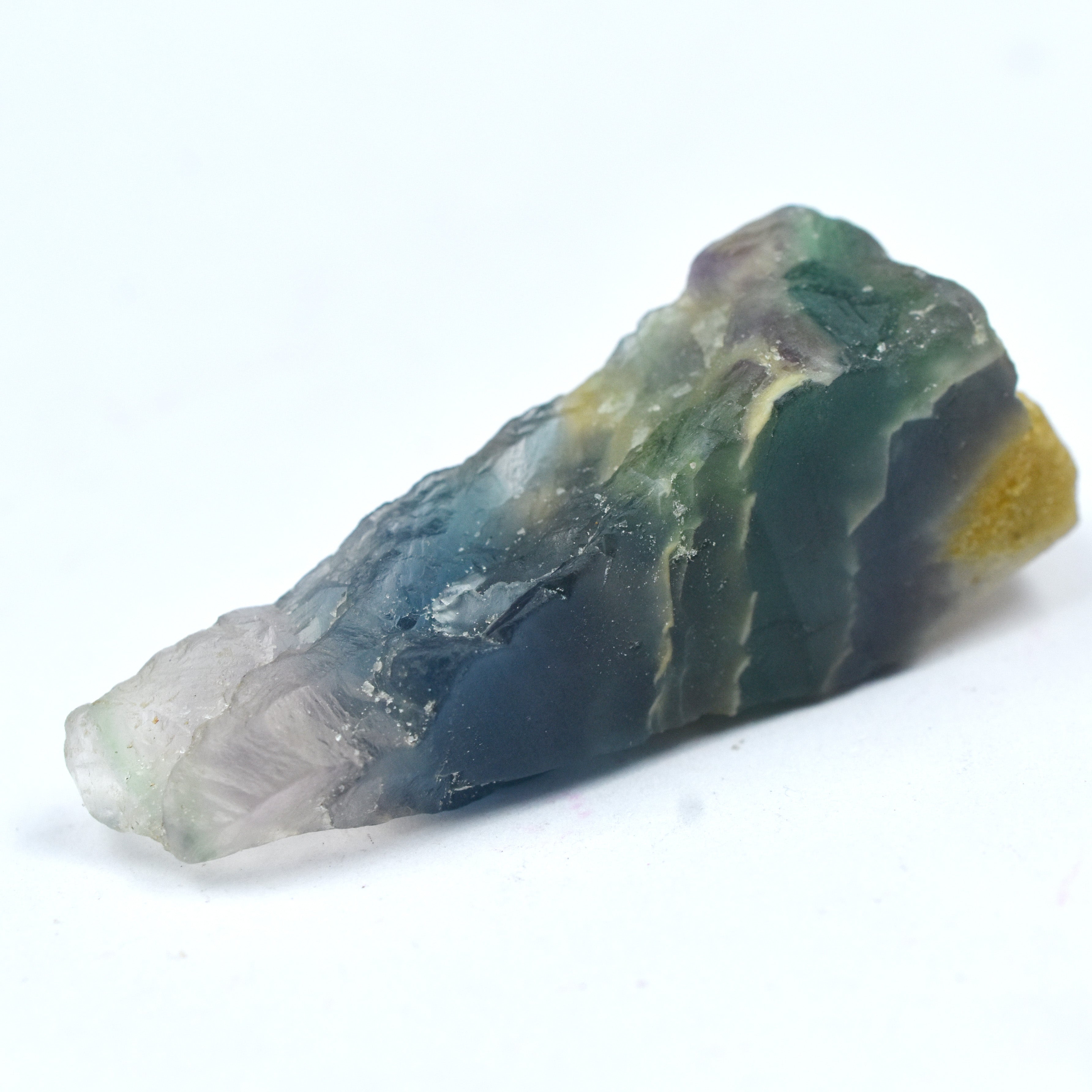 Raw Rough 79.25 Ct Multi Color CERTIFIED Natural Fluorite Uncut Loose Gemstone