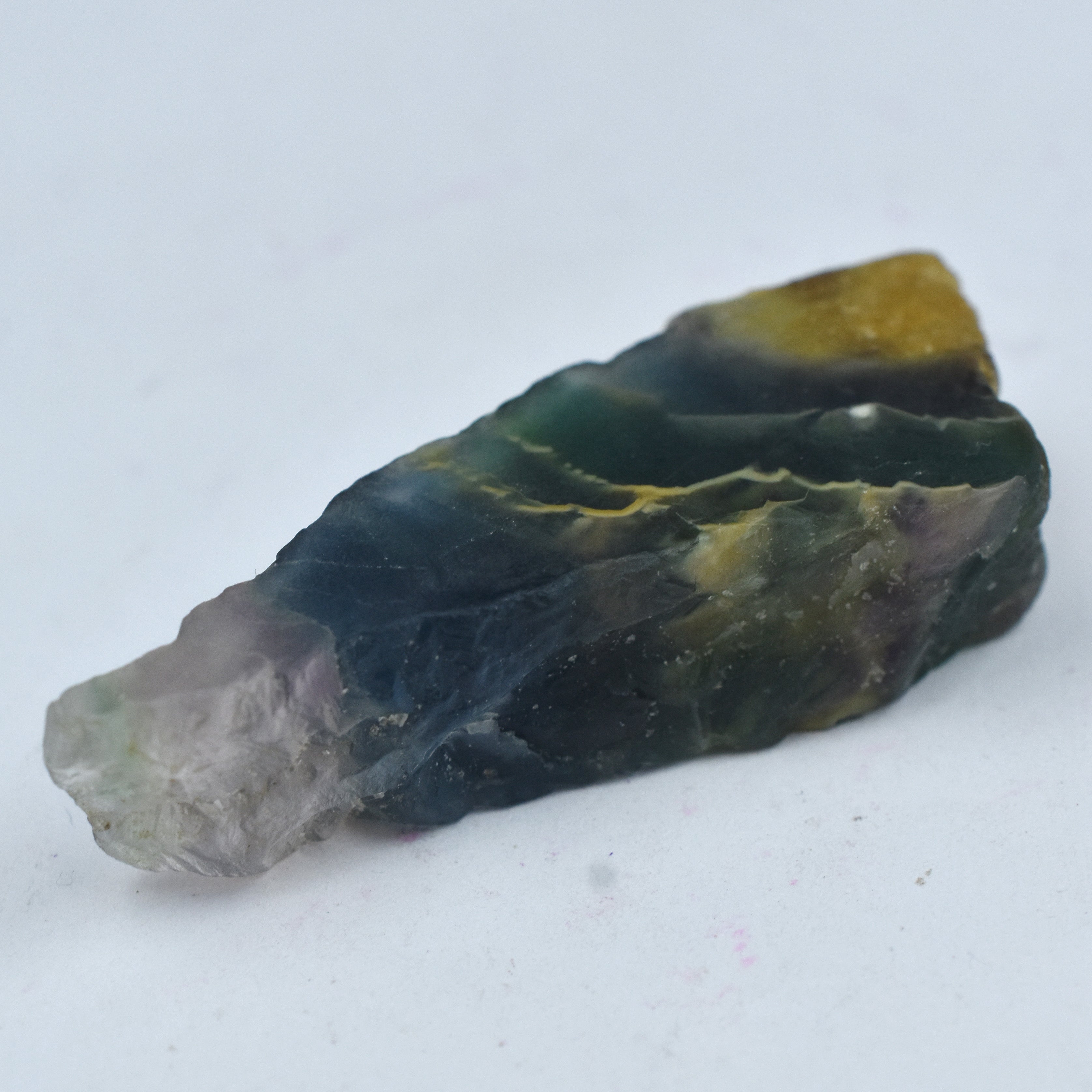 Raw Rough 79.25 Ct Multi Color CERTIFIED Natural Fluorite Uncut Loose Gemstone