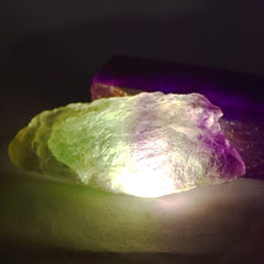 Raw Uncut Multi Color 74 Carat Natural Fluorite CERTIFIED Loose Rough Gemstone