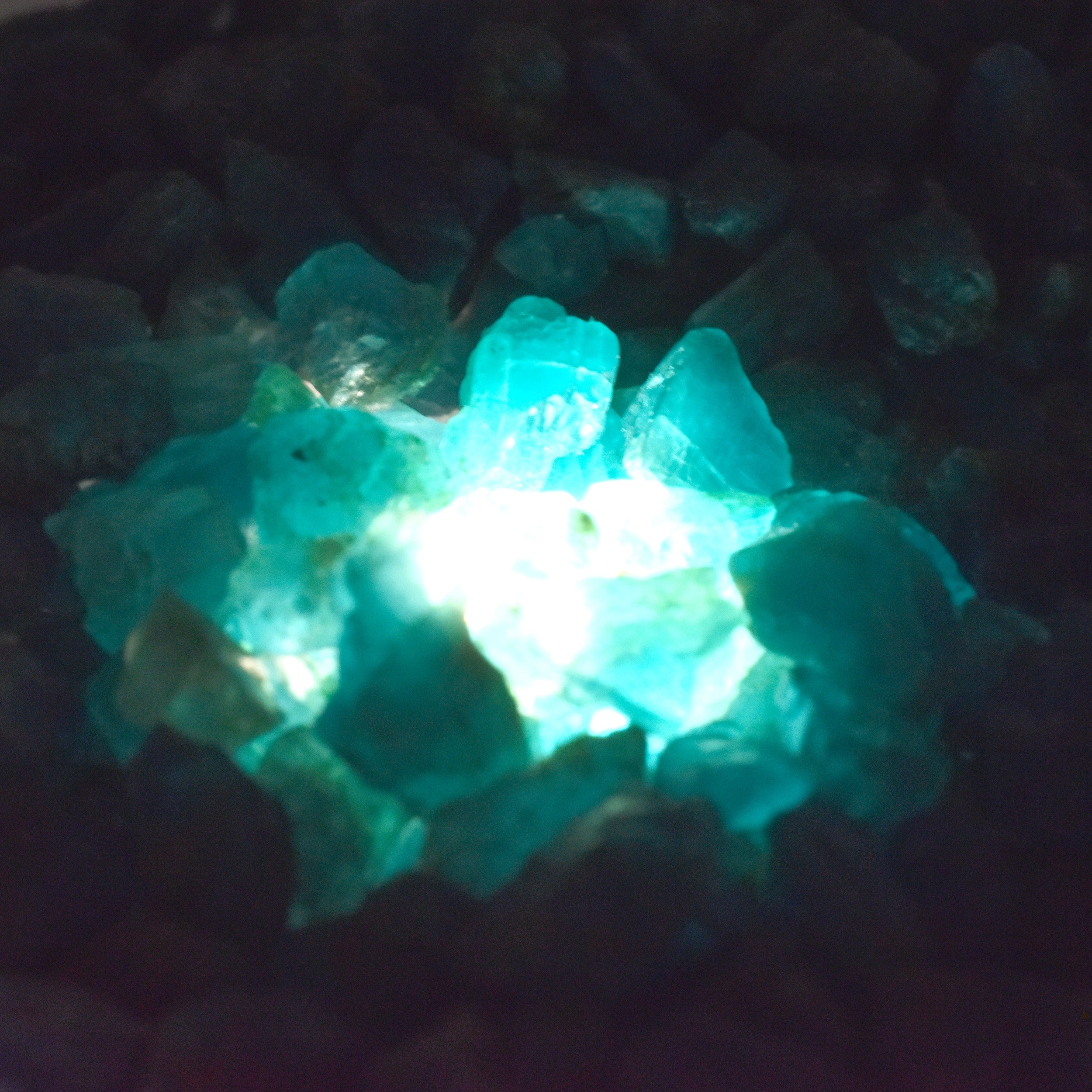 Natural Aquamarine Blue Uncut Rough Lot 2400 Ct CERTIFIED Gemstone Earth Mined