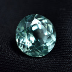 Montana Sapphire Natural Certified 8.12 Carat Round Cut Bluish Green Color Loose Gemstone