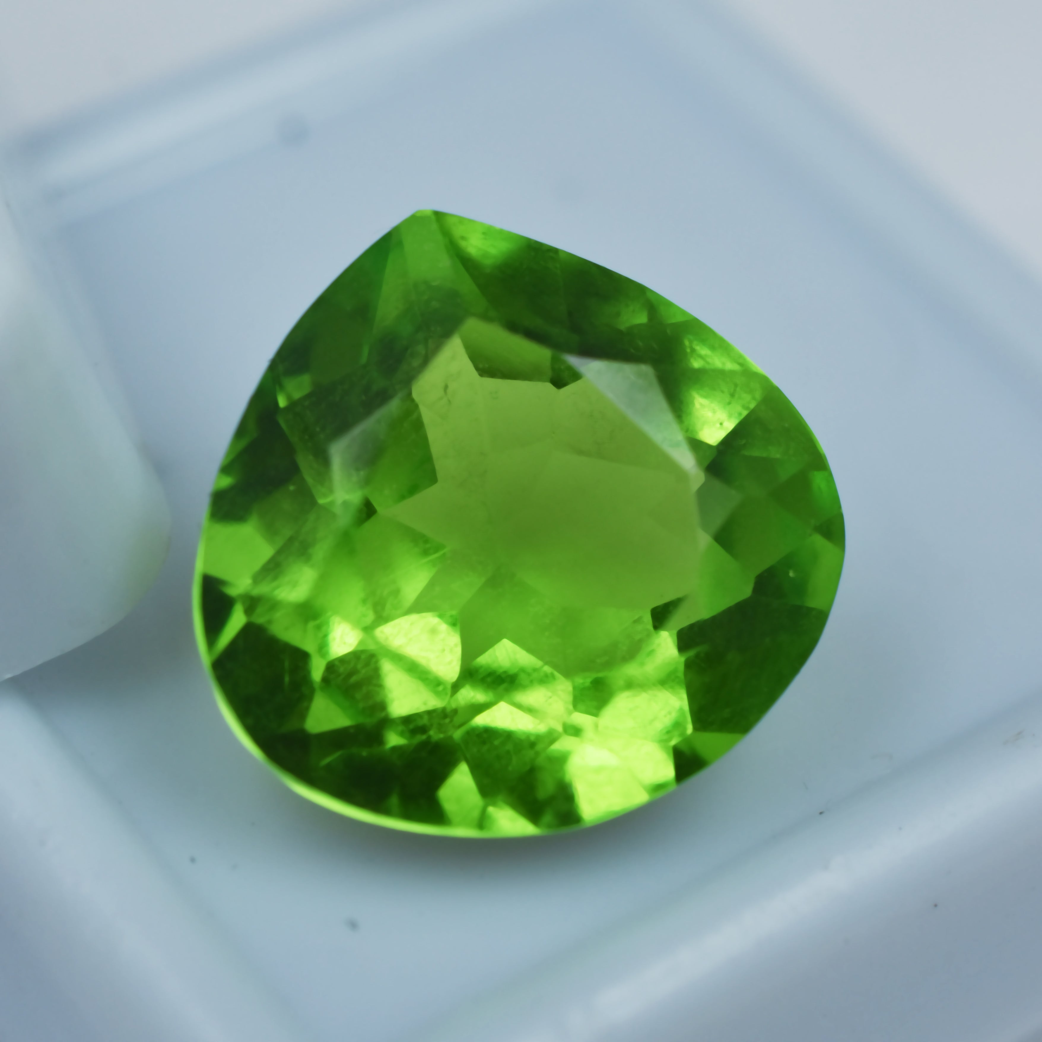 BIG SALE !! Amazing Green Peridot Natural 8.56 Carat Certified Green Peridot Pear Shape Loose Gemstone | Free Delivery With Free Gift | Gift For Her /Him |