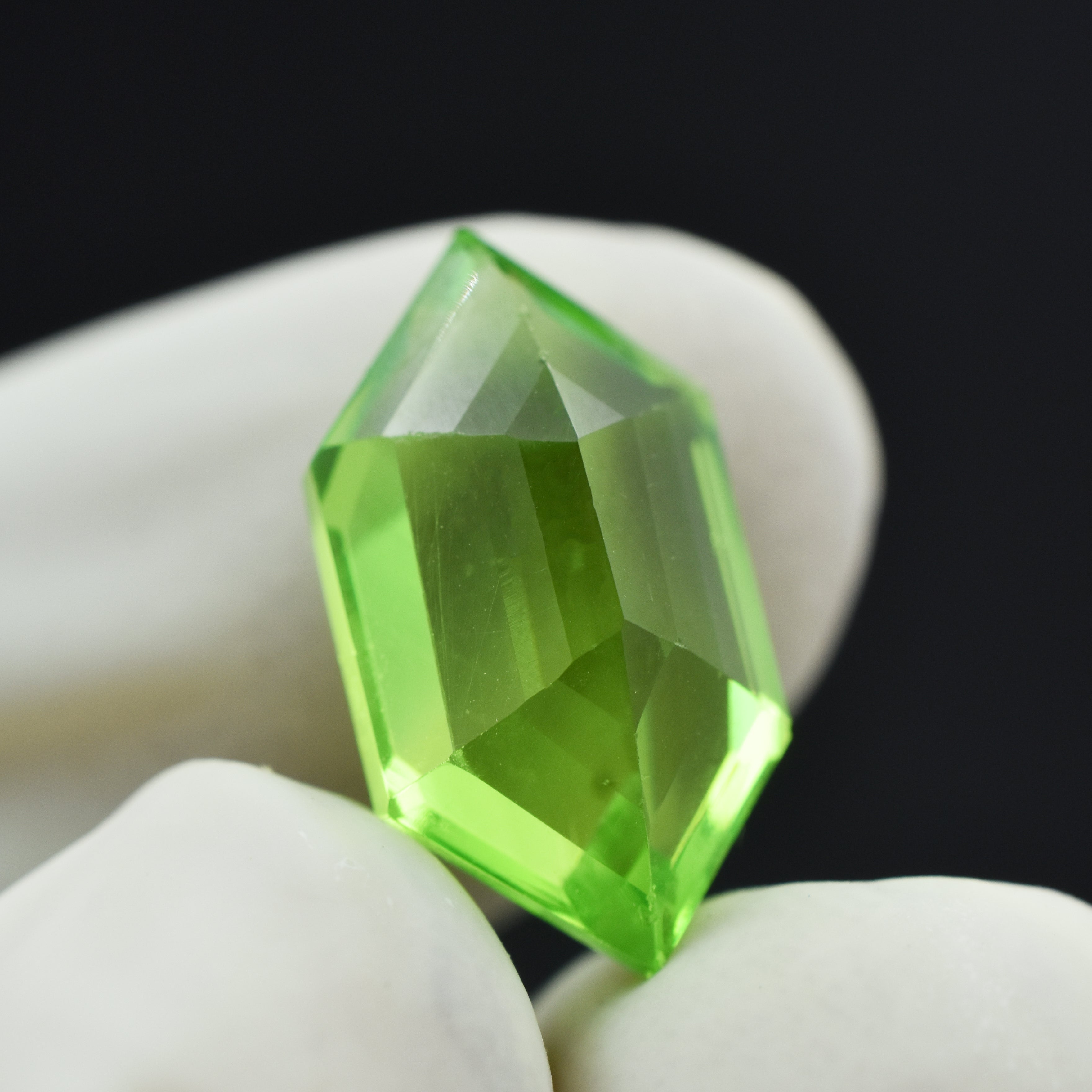 Pendant Making Gem Specially For Engagement Gift 11.12 Carat Green Peridot Fancy Shape Loose Gemstone | High Sale | Precious Peridot | Free Shipping With Gift