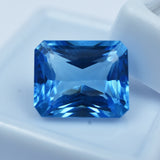 Glistening Blue Sapphire Certified Emerald Shape 10.85 Carat Blue Sapphire Natural Loose Gemstone Sri Lanka Sapphire Pendant/Ring Making Gemstone