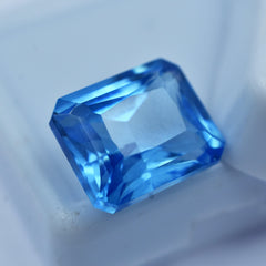 Sri Lanka Sapphire Best Certified 10.95 Carat Emerald Shape Natural Certified Blue Sapphire Loose Gemstone