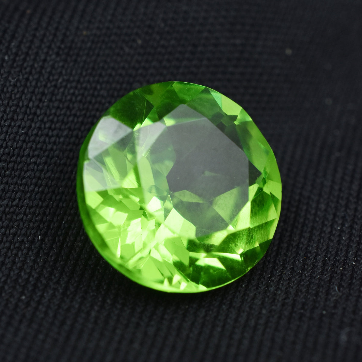 Natural 10.20 Carat Round Cut Green Peridot Certified Loose Gemstone Peridot From Afghanistan