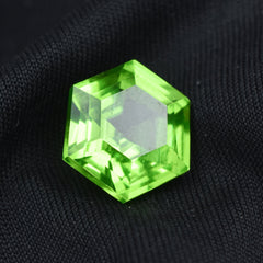 Natural 9.95 Carat fancy Cut Green Peridot Certified Loose Gemstone Jewelry Making Gem Best For Positive Energy