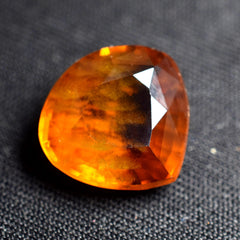 Natural Orange Sapphire 10.80 Ct CERTIFIED Loose Gemstones Pear Cut Most Demandable NATURAL Orange SAPPHIRE