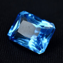 Attractive Sapphire Natural Certified 8.55 Carat Emerald Cut Light Blue Sapphire Loose Gemstone | Free Delivery Free Gift | Best Offer | Gift For Her/ Him