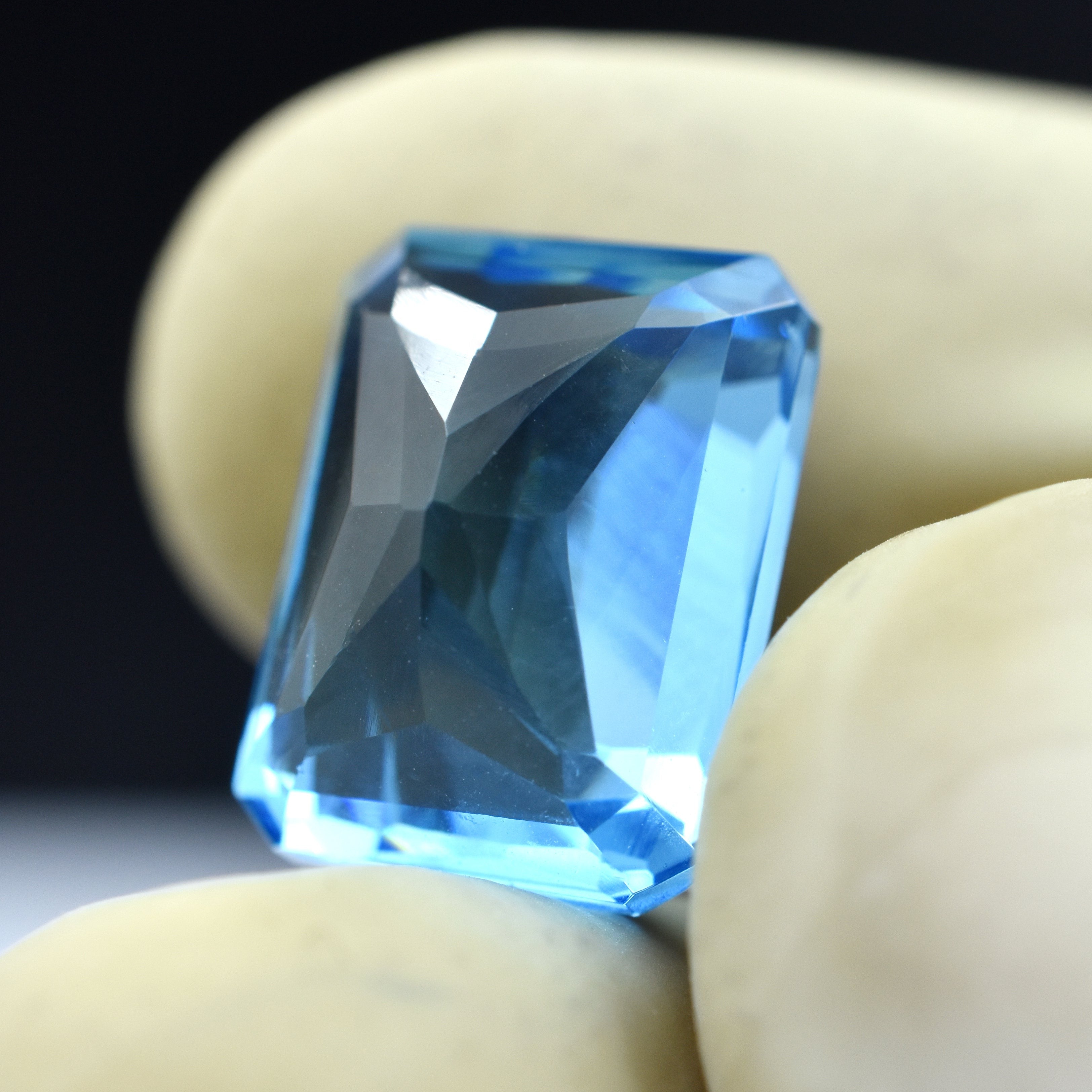 Attractive Sapphire Natural Certified 8.55 Carat Emerald Cut Light Blue Sapphire Loose Gemstone | Free Delivery Free Gift | Best Offer | Gift For Her/ Him