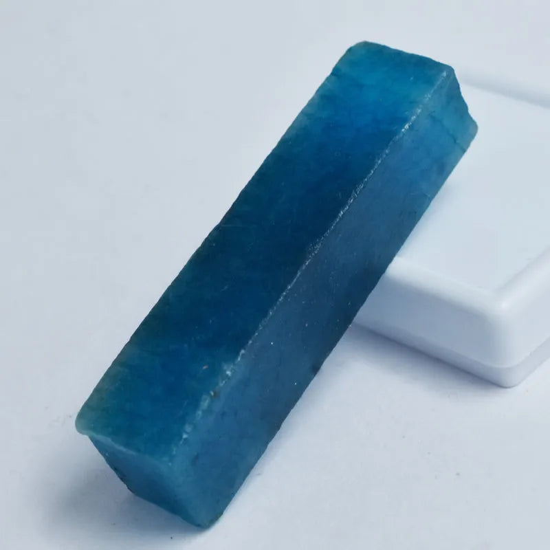 Natural Aquamarine Rough Gemstone 250 Carat side angle