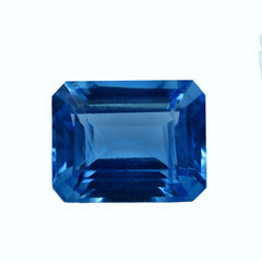 Natural 9.35 Carat Natural Emerald Shape Blue Sapphire Certified Loose Gemstone Best For Protection Sapphire Stone