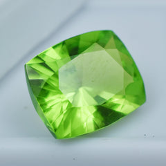 Pure Natural 11.40 Ct Cushion Cut Certified Green Peridot Natural Loose Gemstone Peridot Gem Best Use For Balancing Chakras