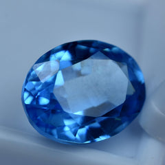 10.25 Carat Oval Shape Natural Blue Sapphire Certified Loose Gemstone Best Jewelry Making Gem